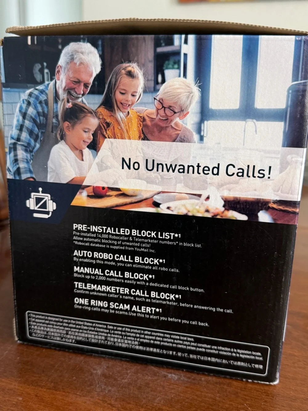 Panasonic Cordless Phone with Advanced Call Block / One-Ring Scam Alert / 2-Way